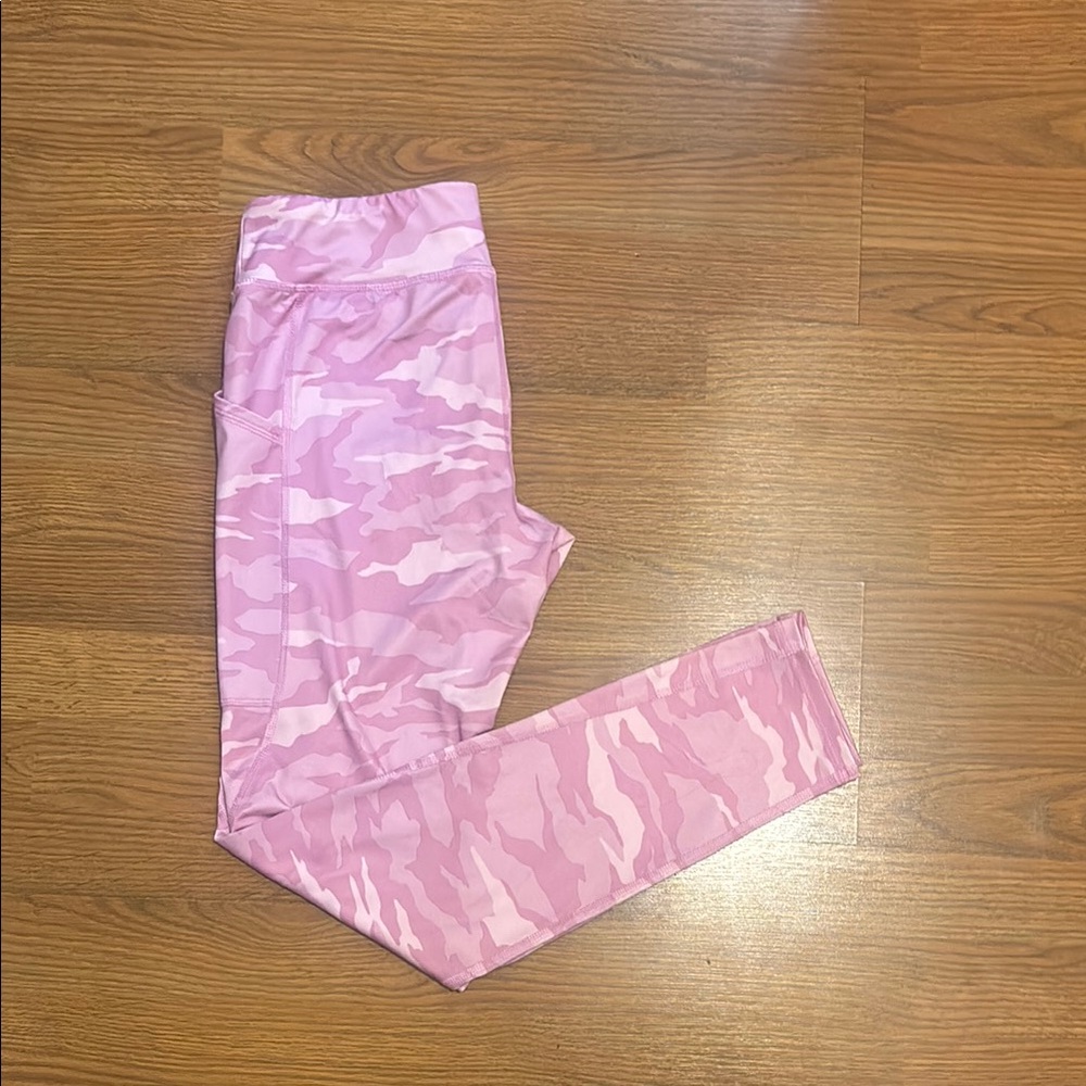 Pink Camouflage Kids Leggings